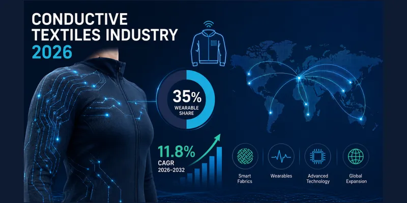 Conductive Textiles Industry 2026: 35% Wearable Share, 11.8% CAGR &  Global Expansion Data 
